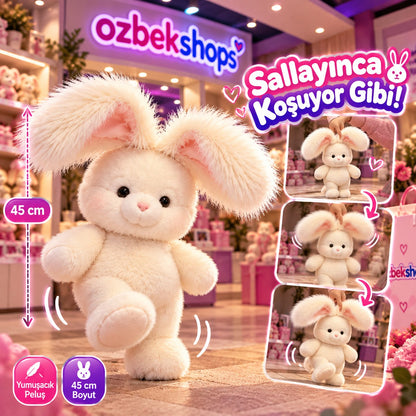 OzbekShops Pofuduk Kulaklı Koşan Tavşan