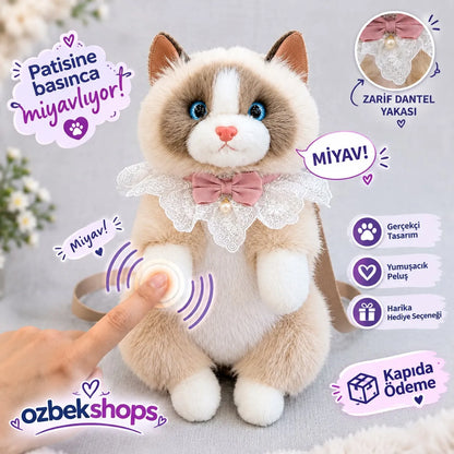 OZBEKSHOPS-MiyavPati Peluş Çanta